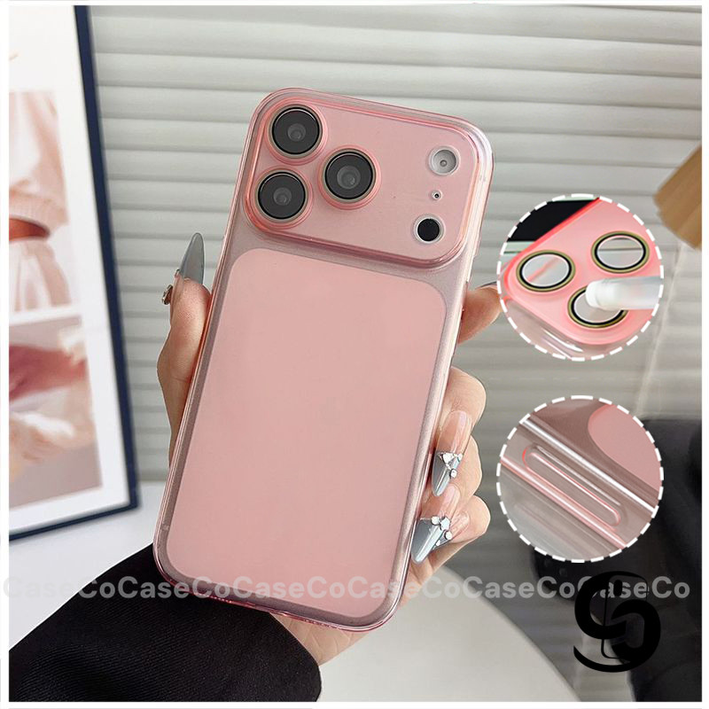 Ốp Lưng Cho IPhone 17 16 15 13 11 12 14 Pro Max 16 14 15 Plus 17air Ốp bảo vệ ống kính siêu mỏng, mờ, sáng đẹp.
