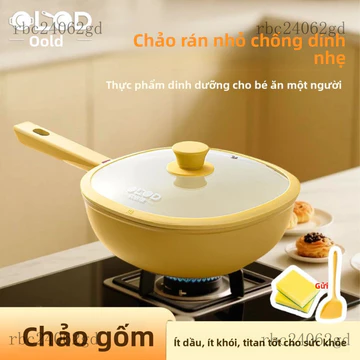 Nồi chảo Chảo chống dính gốm titan Oulode0Nồi mini chống dính, chảo rán mini, chảo chống dính gia dụng.