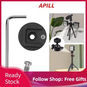 apill 1/4in Bộ chuyển đổi ngàm đế lạnh 1/4 in Lỗ vít cho khung máy ảnh