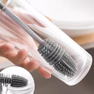 Combo 4 Cây Cọ Rửa Ly Bình Tay Cầm Dài Chống Bám Bẩn - Bộ Dụng Cụ Vệ Sinh Đáy Cốc Lọ Hoa Tiết Kiệm Công Sức 26cm Và 32cm