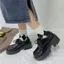 35-43 Size Size Lớn Giày Nữ Đế Dày Cho Nữ 41 Thời Trang Phù Hợp Với Phong Cách Anh Quốc Giày Da Nhỏ 42 Mũi Tròn