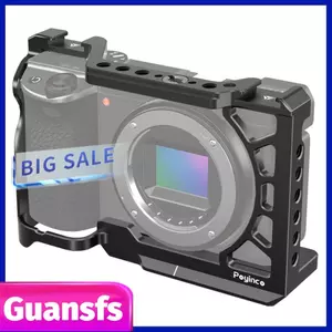 Guansfs Video lồng máy ảnh guansfs Poyinco với đế gắn giày lạnh 1/4 inch & 3/8 ren thay thế hợp kim nhôm cho Sony A6500/A6400/A6300/A6100/A6000