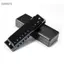 Guansfs Cấu trúc hợp kim kẽm đen nhẹ 10 lỗ Harmonica Kích thước nhỏ gọn để biểu diễn và luyện tập
