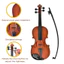 < Pluscloth > Chất liệu an toàn: Đàn violin được làm bằng vật liệu nhựa an toàn và không mùi đặt sự an toàn cho trẻ em trước tiên cho phép cha mẹ yên tâm rằng con cái của họ có thể emb