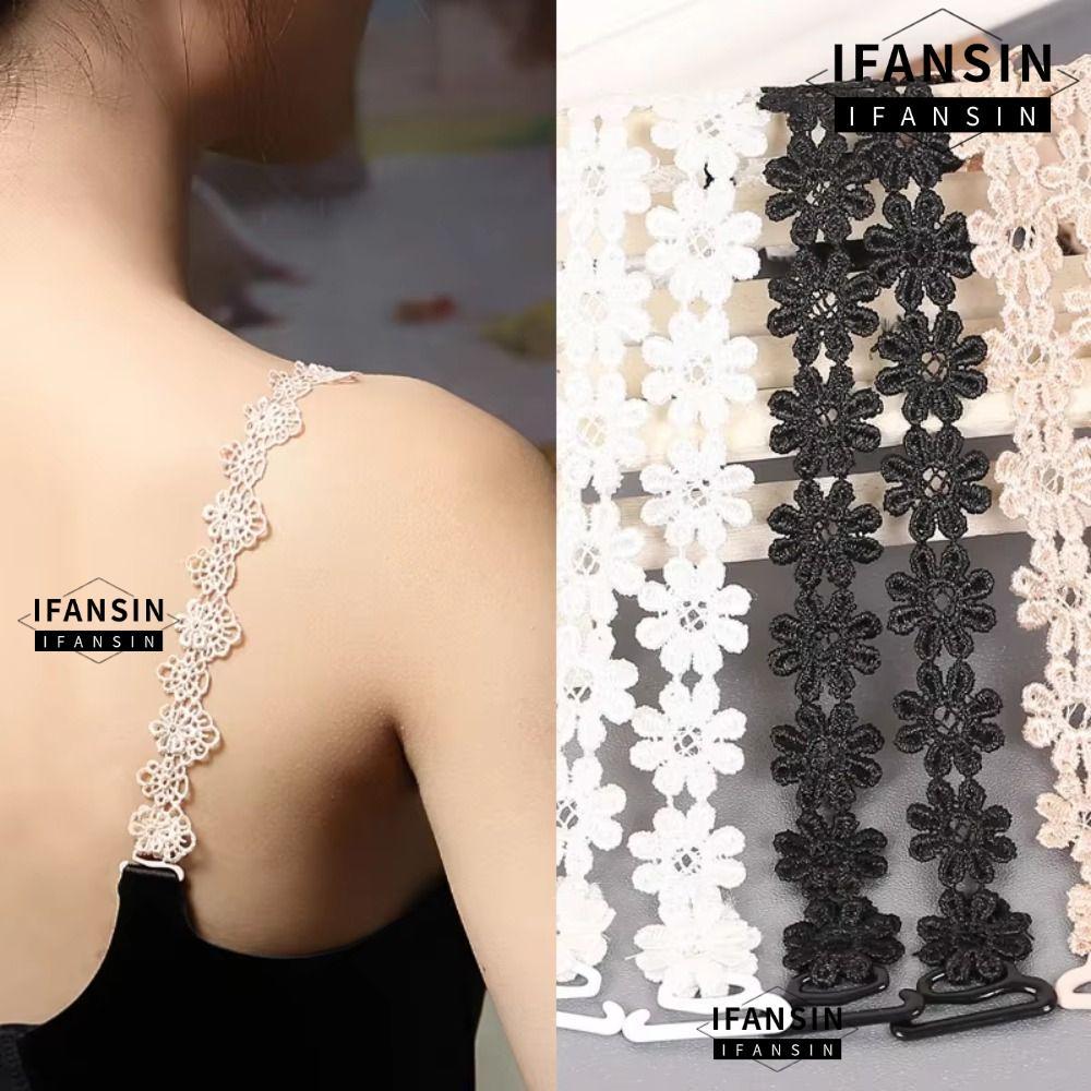IFASIN 1 Cặp Dây Áo lót, Dây Đeo Áo Ngực Vô Hình Có Thể Điều Chỉnh Hoa, Dây Đeo Vai Trong Suốt Liền Mạch Rỗng Không Trơn Trượt Cho Chương Trình Thời Trang Và Trang Phục Không Lưng