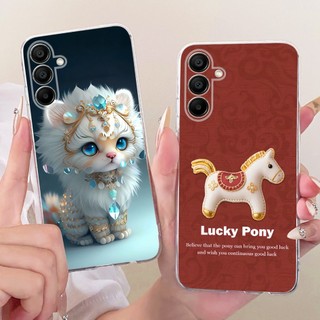 Dành Cho Samsung Galaxy Galaxy A16 4G 5G Vỏ SM-A165F SM-A166B Ốp lưng Mèo Hoạt Hình Dễ Thương Cho Samsung A26 SM-A266B A 26 A 16 Ốp Mềm