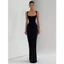 Đầm Maxi nữ màu trắng Elegat Ren Up Dress Slim Trang trọng Đám cưới Khách mời dự tiệc
