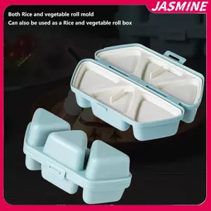 JASMINE 6 Trong 1 Trilater Dạng Cho Cơm Bóng Khuôn Sushi Sushi Hộp Bento Nhà Bếp Đảng Cung Cấp Khuôn Cho Trẻ Em Bộ Làm Sushi JASMINE