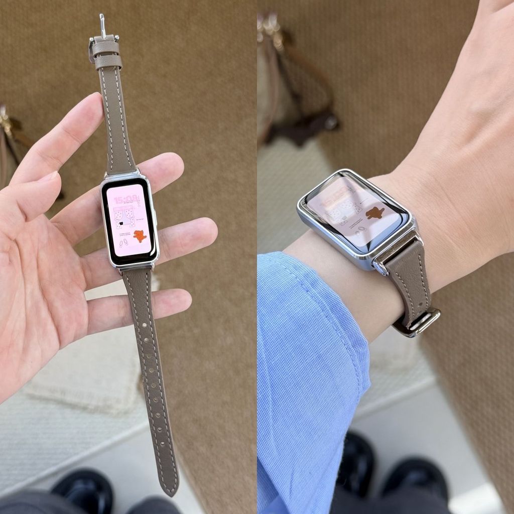Dây Da Mỏng Cho Huawei Watch Fit5 5pro Fit 3 4 2 Dây Đeo Tay Phụ Kiện Vòng Tay Thể Thao Cho Huawei Band 10 9 8 Dây Đeo