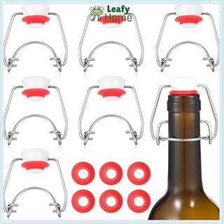 [COD] LEAFYHOME 8 nút chặn rượu vang nắp xoay bia, dụng cụ thanh cầm tay niêm phong chai nhựa