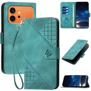 Ốp Lưng Cho Honor 600 Pro Thiết Kế Bướm Nhỏ Thẻ Da Solots Dây Đeo Tay TPU Mềm Chống Rơi Vỏ Điện Thoại