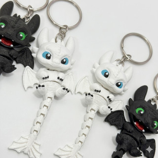 Móc Khóa Rồng răng sún 2.0 chuyển động có khớp nối How to Train Your Dragon Xả Stress