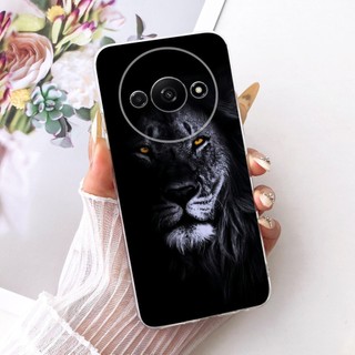 Dành Cho Xiaomi Redmi A3 A3x 4G Vỏ Rồng Sang Trọng Mát Hổ Sói Sư Tử Da Báo Động Vật In Bìa Mềm Cho Poco C61 C 61 Vỏ Điện Thoại