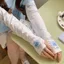 Kem Chống Nắng Mùa Hè Băng Lụa Tay Nữ Cao Cấp Đi Xe Đạp Cánh Tay Bảo Vệ Băng Tay Chống Tia Cực Tím Mỏng ins Tay Hợp Thời Trang