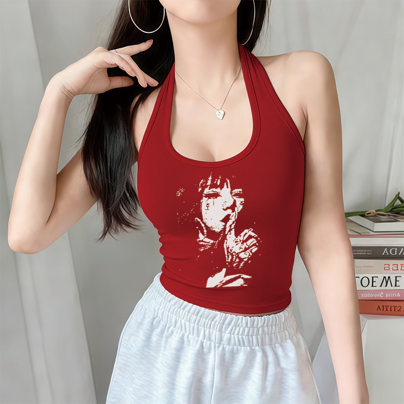 Áo Yếm Croptop Choàng Cổ Hở Lưng Ôm Body Nữ | Áo Thun | Cotton Thun Mềm Co Giãn | Tôn Dáng Gợi Cảm Sexy Siêu Hot Mới#030