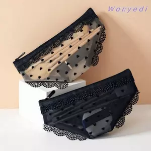 Túi đựng mỹ phẩm WANYEDI, Túi đựng đồ trang điểm trong suốt, Túi đựng đồ vệ sinh lưới hình trái tim ren Y2K dành cho du lịch
