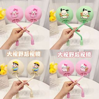 Xe Điện Gương Chiếu Hậu HD Góc Rộng Đa Năng Cho Yadea Tailing Emma Hoạt Hình Cặp Trang Trí Gói Nhiều Kiểu 8RHB