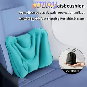 TMOY Bảo Vệ Eo Bơm Hơi Gối Thắt Lưng Bơm Hơi Siêu Nhẹ Ghế Eo Đệm Mềm Mại Thoải Mái Cho Văn Phòng Tại Nhà Ô Tô TMOY