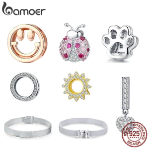 Vòng đeo tay BAMOER chất liệu bạc 925 kiểu dáng thời trang cho nữ