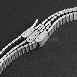 Dây đeo đồng hồ bằng thép không gỉ 10-20mm dành cho doanh nghiệp Dây đeo đồng hồ kim loại 1 hạt bền bỉ dành cho nam nữ Vòng đeo tay thay thế