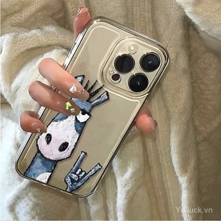 Ốp lưng trong suốt thời trang trừu tượng ngộ nghĩnh Ngựa Bán chạy Thích hợp cho iPhone 17promax / 16promax / 13 / 15pro / xr / 14pro / 13promax / 16plus / 17 Vỏ điện thoại chống sốc