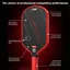 Vợt Pickleball CQCJ, Mái Chèo Pickleball Sợi Carbon T700, Thời Trang Nhẹ 16mm Đồ Chơi Chất Lượng Cao Cho Nam Nữ