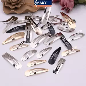 Maky - 50 chiếc kẹp tóc kim loại bạc và vàng, phụ kiện handmade cho bé gái