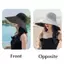 Mũ chống nắng rộng vành cho nữ - Chống tia UV, thoải mái đi bộ đường dài hay ở bãi biển, làm từ cotton thoáng khí