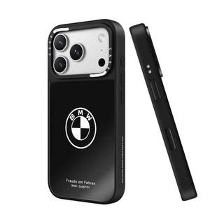 CASECASE X BMW Đen Sưu Tập Ốp Lưng Đen & Bạc Gương Hút Từ Tính IPhone Dành Cho IPhone 17 Air 16 15 14 13 12 Pro Max Plus Ốp Lưng Cứng Có Hộp Khắc Logo