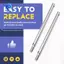 2 bộ Đồ chơi nâng cấp xe RC Bộ phụ kiện trục sau ô tô cho các bộ phận nâng cấp xe RC 1 / 12 MN128 MN86 G500