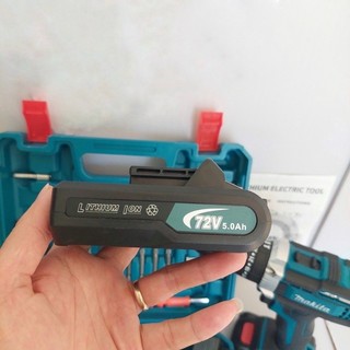 (RẺ QUÁ)   Máy khoan pin 72V 3 chức năng khoan tường,bắn vit,mở bulong- Tặng kèm 24 chi tiết