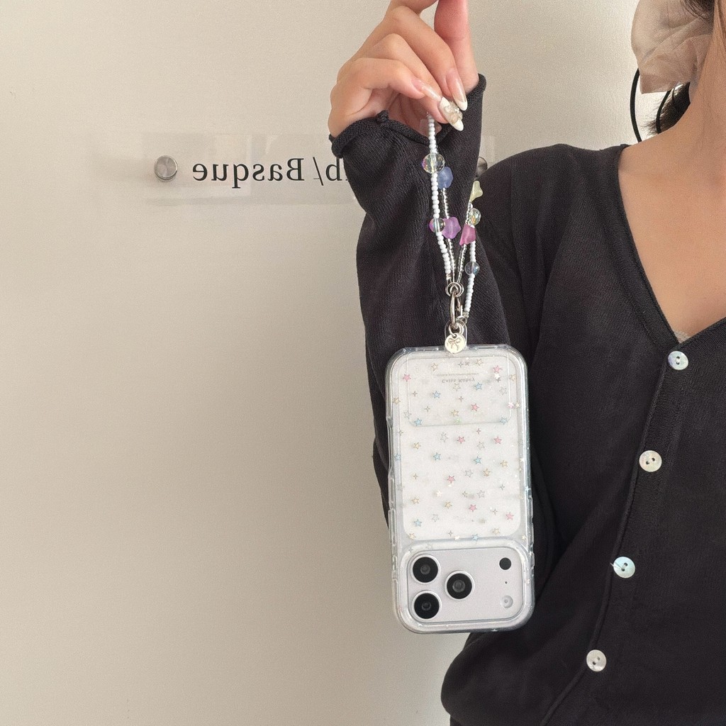 Ốp điện thoại Sparkle Star cho iPhone 17 Pro Max 17 16 15 Vỏ bảo vệ chống sốc