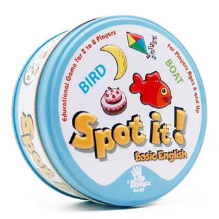 Trò chơi bài Spot It | Dobble Find the Match Trò chơi tiệc gia đình Hộp thiếc Nhiều chủ đề 9NRI
