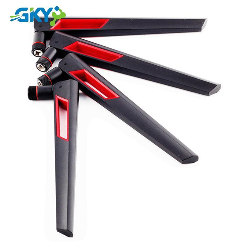 GKY 2 chiếc 10 dbi Ăng-ten WIFI băng tần kép 2.4G 5G 5.8Gh Ăng-ten đa năng Bộ khuếch đại GKY
