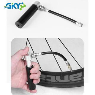 Máy bơm mini cầm tay GKY từ hợp kim nhôm, thiết kế nhẹ để bơm lốp xe đạp nhanh chóng