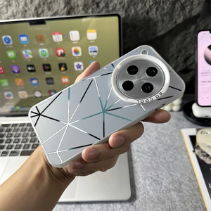 Ốp Điện Thoại Cứng Micro Matte "Hình Học" Cho Oppo Find X9 Ultra X9S Pro X8 Ultra X8 Pro X8S + X7 Ultra / Vỏ Oppo Chống Sốc