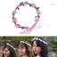 Floral Crown Headband Flower Garland Hair Accessory for Bridal Women and Girls