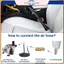 POWER Air Blow Rửa xe Làm sạch khô hiệu quả Áp lực cao Máy thổi bụi lốc xoáy Dụng cụ làm sạch nội thất ô tô chuyên nghiệp.
