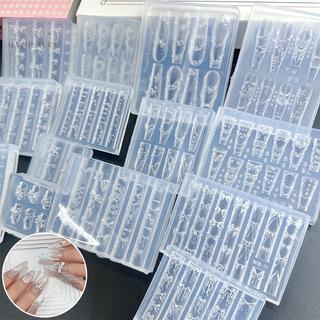 [hatheaven] Váy kem làm bánh Nơ Ruy băng 3D Khuôn Acrylic Trang trí móng tay nghệ thuật DIY Thiết kế móng tay Silicone Khuôn mẫu cho móng tay quyến rũ đẹp