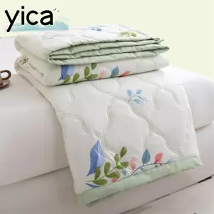 YICA Chăn Làm Mát, Chăn Cotton Mềm Nhẹ Rửa, In Hoa Chất Lượng Cao Không Khí Thân Thiện Với Da Mùa Hè Chăn Mùa Hè Mùa Hè
