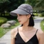 Mũ mùa hè dành cho nữ BRABRABRAA, Mũ có thể tháo rời Mũ chống nắng có thể gập lại, Chống tia cực tím có dây kéo Mũ che vành lớn