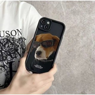 Dành Cho IPhone17 16 15 14 13 12 11ProMax X XR XSMax 7Plus Kính râm chó tinh lỗ điện thoại di động