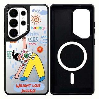 Ốp Lưng Phone Case For Cứng Gương Ngôi Sao Từ Tính Cho Samsung Galaxy S26 25 24 23 UItra S26 25 24 23 Plus Vỏ Bảo Vệ Chống Sốc