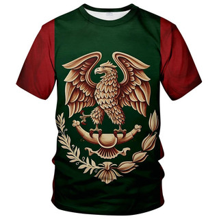 Áo thun ngắn tay nam nữ mới Áo sơ mi Aztec Mexico in kỹ thuật số 3D Áo thun ngắn tay thông thường Áo thun chất lượng cao