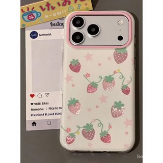 Ốp Điện Thoại Thích Hợp Cho iPhone Niche Girl Gilt Dâu Thích Hợp Cho iPhone17PROMAX Ốp Điện Thoại 17 Nữ 16 Chống Sốc 13 / 12 / 15 / 11x Vỏ Bảo Vệ Q7JZ