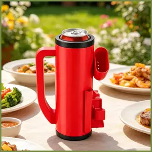 Cái Nhỏ Chai Cách Nhiệt Đôi 12oz Giữ Lạnh, Phù Hợp Cho Bãi Biển, Cắm Trại Và Câu Cá
