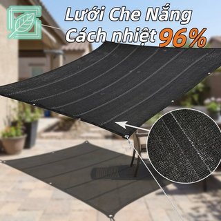 Lưới che nắng ngoài trời PE đen Khối UV Ban công Sân vườn Mái hiên che nắng Vỏ che mái thoáng khí