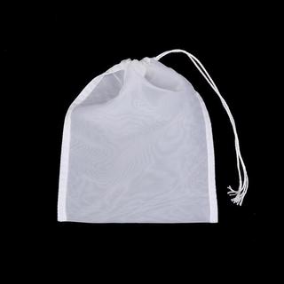 [FEEL] Túi lưới lọc 100 lưới mịn tái sử dụng dây rút cho sữa đậu nành, nước ép trái cây, thực phẩm nhà bếp