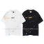 Chất Lượng Cao * * Ga888 Dep * * * Phong Cách Mới In Mực Thủ Công Cổ Tròn Tay Ngắn Áo Thun Cotton Nguyên Chất Tay Ngắn T @