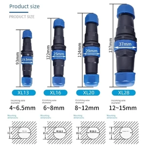 Ổ cắm hàng không 1-26 Core Công nghiệp ngoài trời Công nghiệp 16a Đầu nối nhanh chống nước Nam Nữ Mông Cắm kết nối